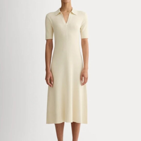 Everlane Cream Midi Dress - Picture 1 of 3